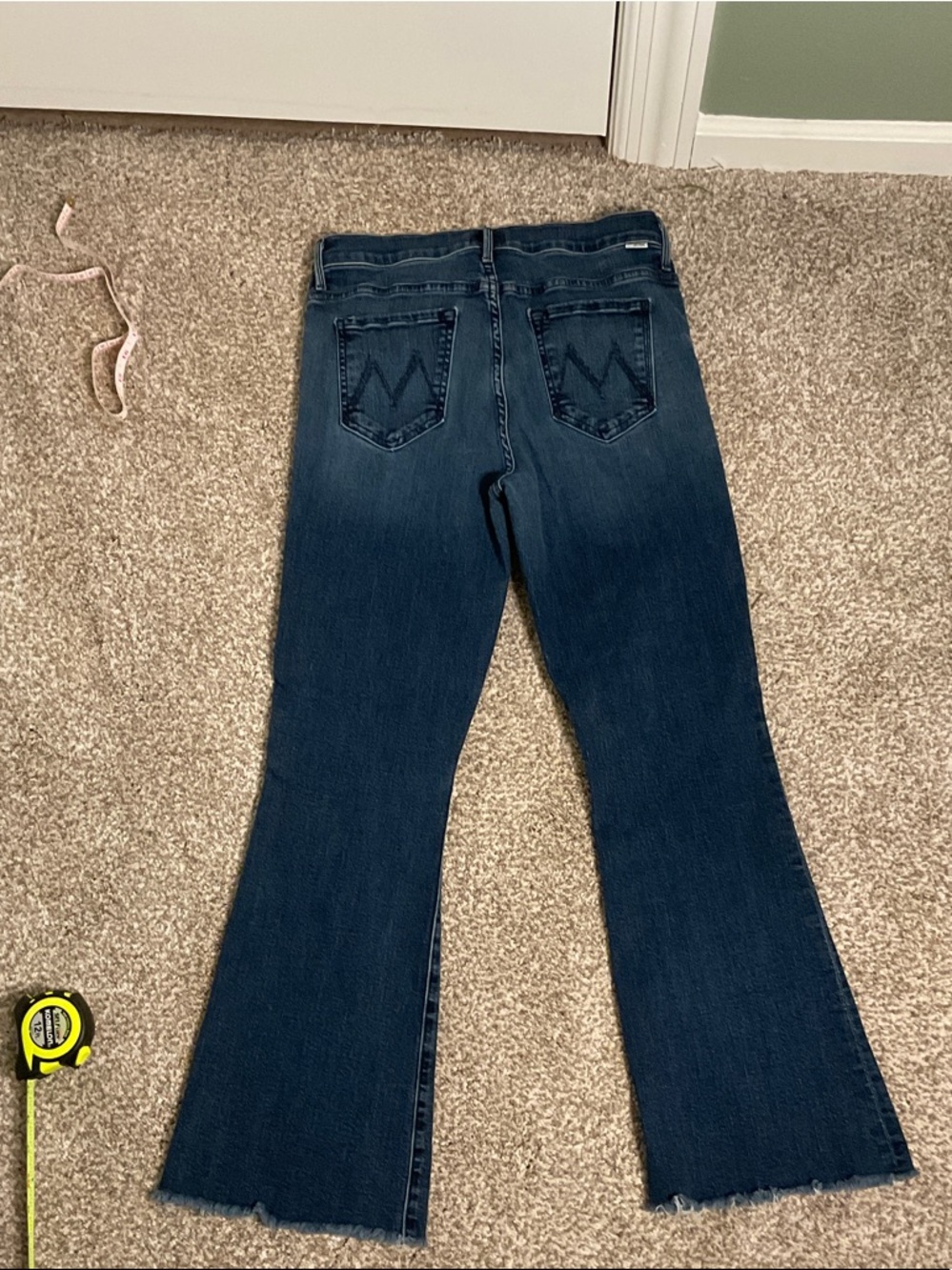 MOTHER Women's Dark Blue Flare Jeans